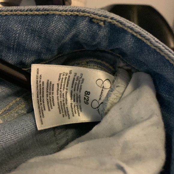 Women’s rolled crop skinny stonewash, jeans - Picture 3 of 4